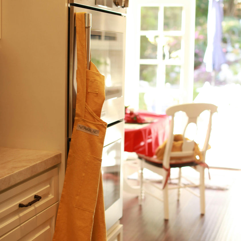Nossilac French Linen Crossback Apron&nbsp;