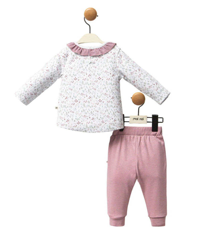 Mauve Flower Garden Outfit Set