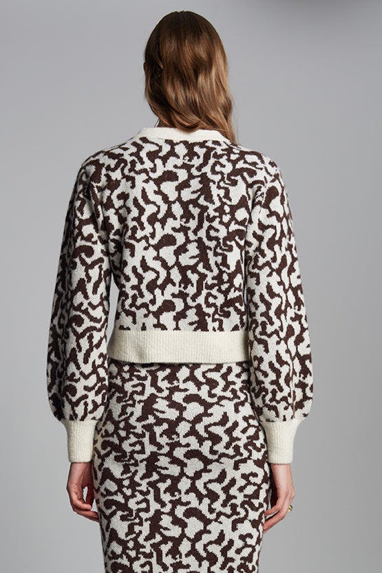 RUMI CARDI | IVORY/ESPRESSO | TWO LEFT!