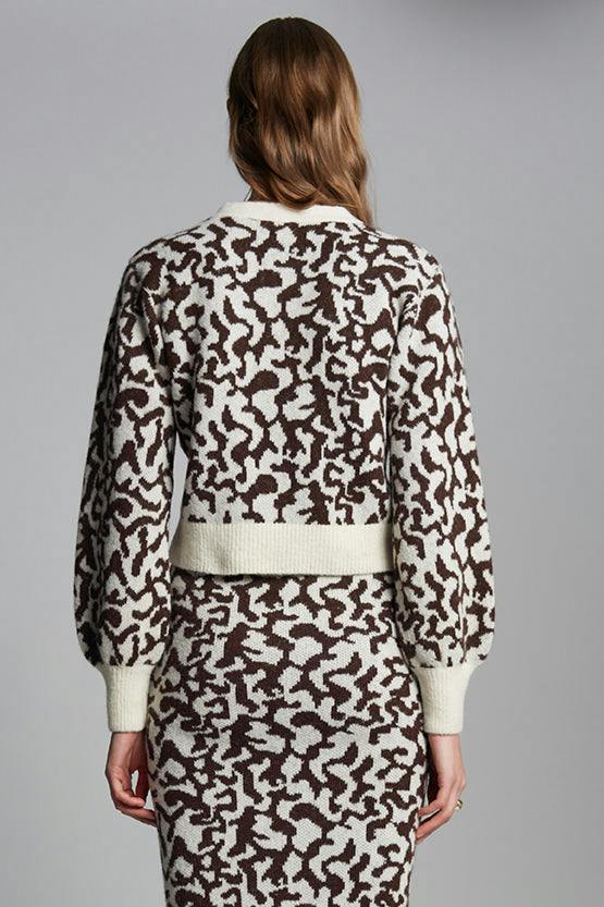 RUMI CARDI | IVORY/ESPRESSO | TWO LEFT!
