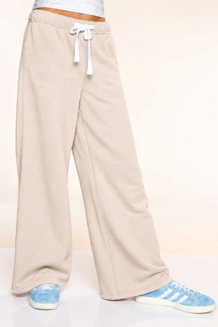 Butter French Terry Wide Leg Pant