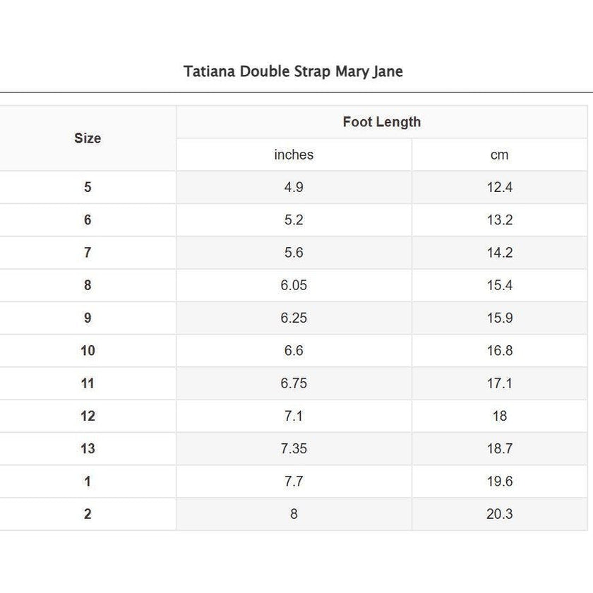 Tatiana Double Strap Mary Jane