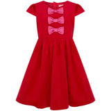 Joy Velvet & Satin Bows Girls Party Dress