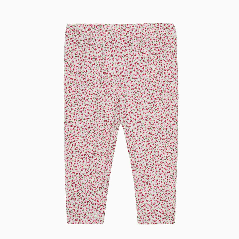 Baby Leggings in Red Cherry Floral