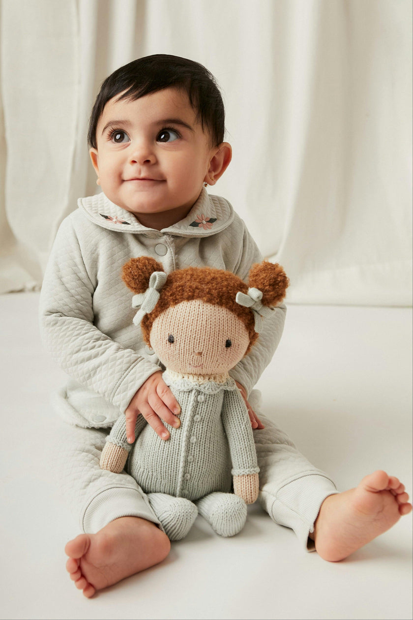 Baby Emily doll light blue - 11"