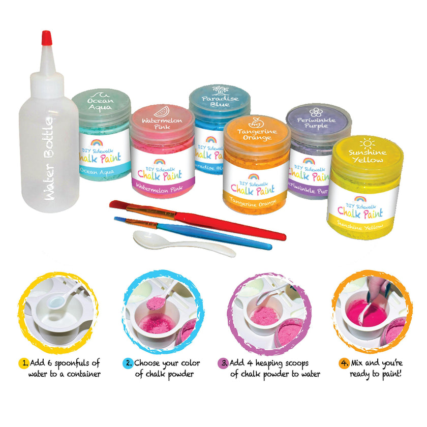 DIY Sidewalk Chalk Paint Set