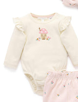 3 Piece Gift Set Sweet Pea Print