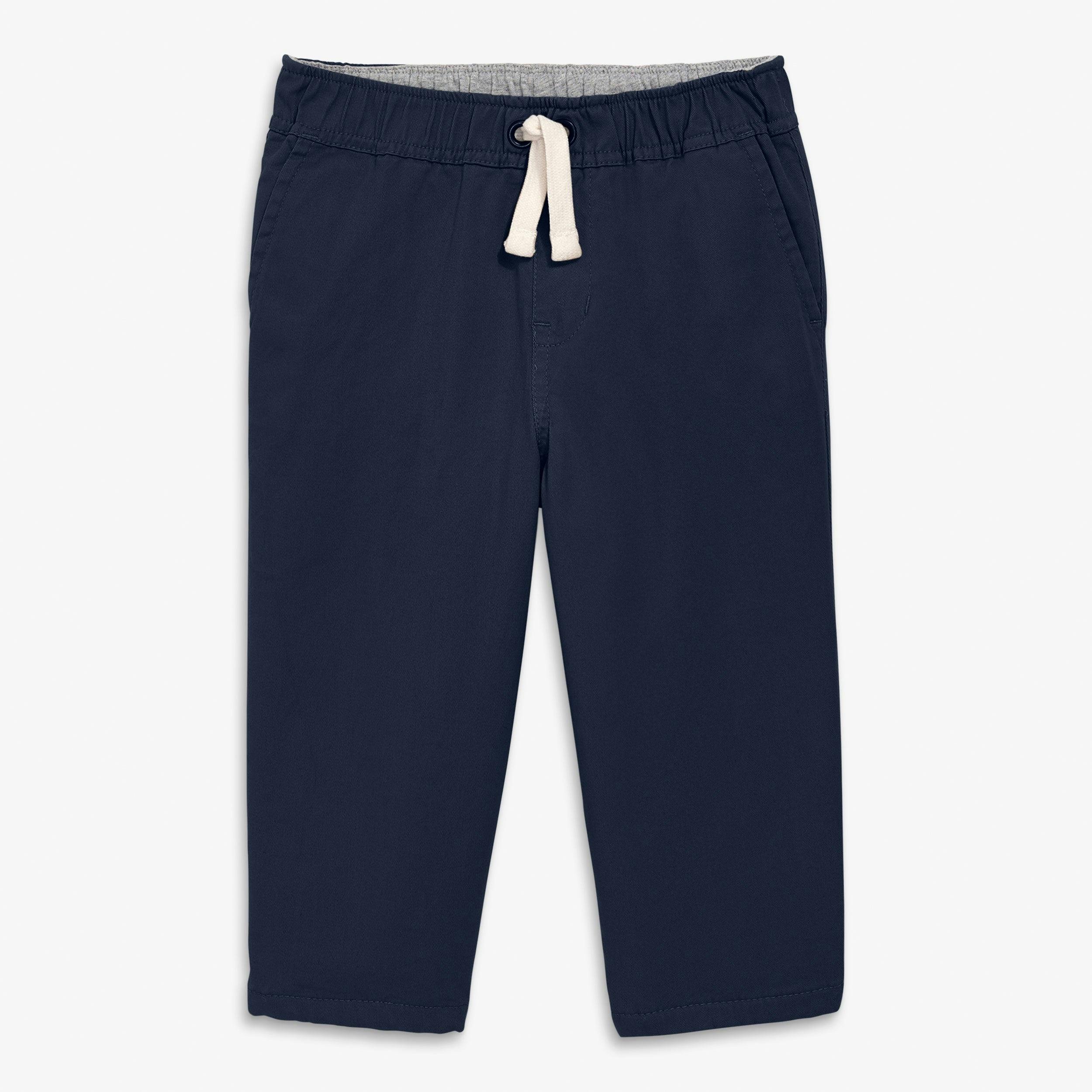 Baby lined stretch chino drawstring pant