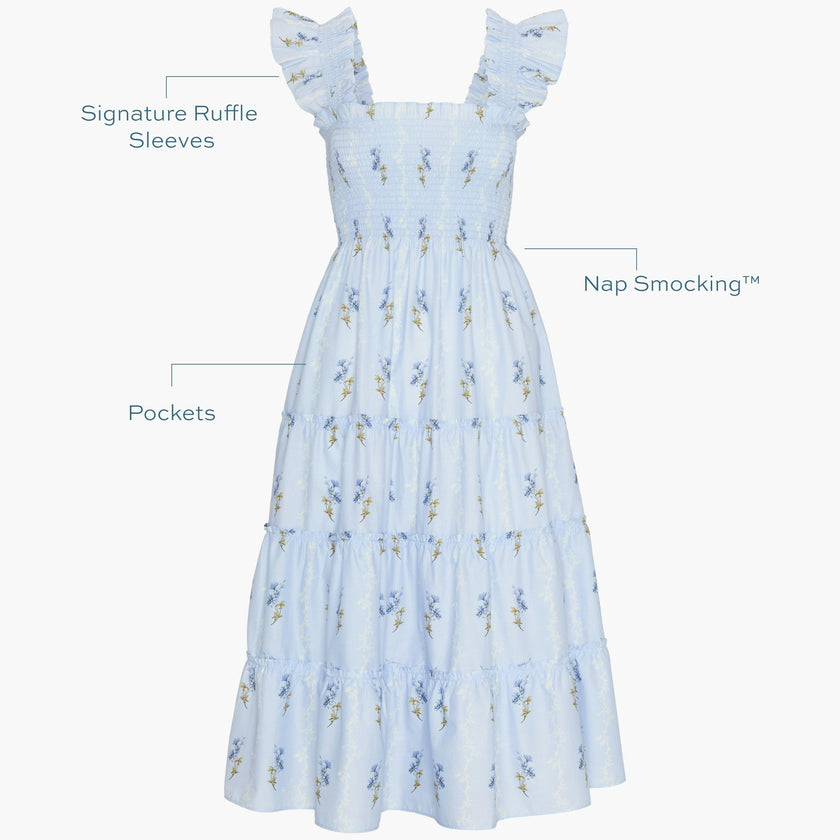 The Ellie Nap Dress - Bluebell Waltz