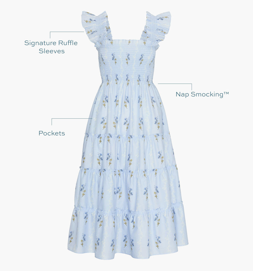 The Ellie Nap Dress - Bluebell Waltz