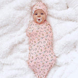 Milk & Cookies Original Bamboo Swaddle & Beanie Set