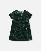 Velvet Short Sleeve Dress