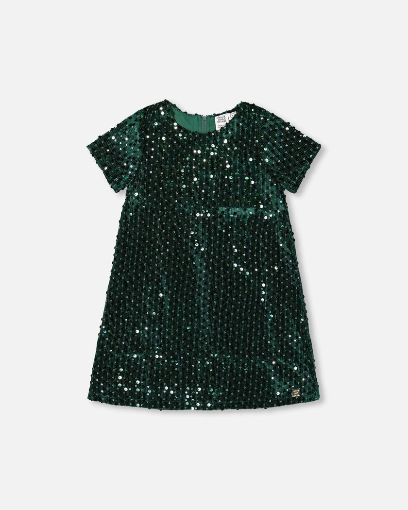 Velvet Short Sleeve Dress