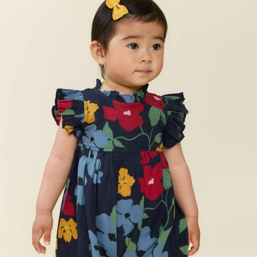 Baby Girls Jennifer Jumper - Navy Hibiscus Floral