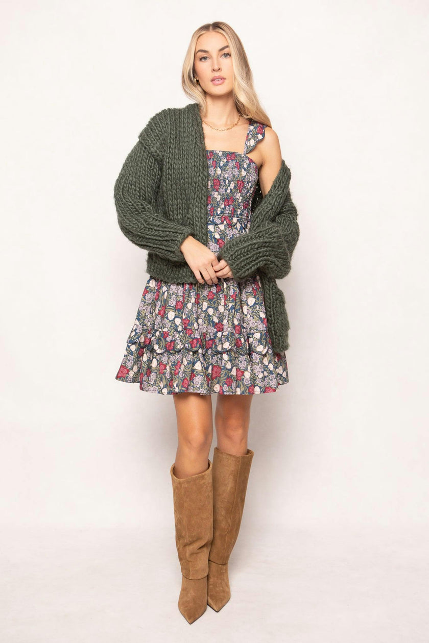Blossom Dress in Navy Meadow