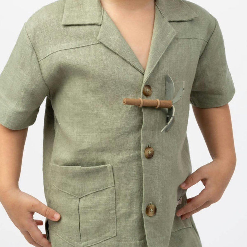 Sina Clip | Palm Tree | Green Bay Leather