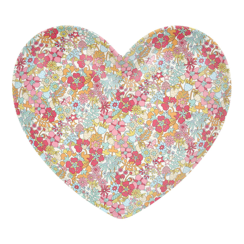 Meri Meri x Liberty Mixed Set Reusable Heart Plates