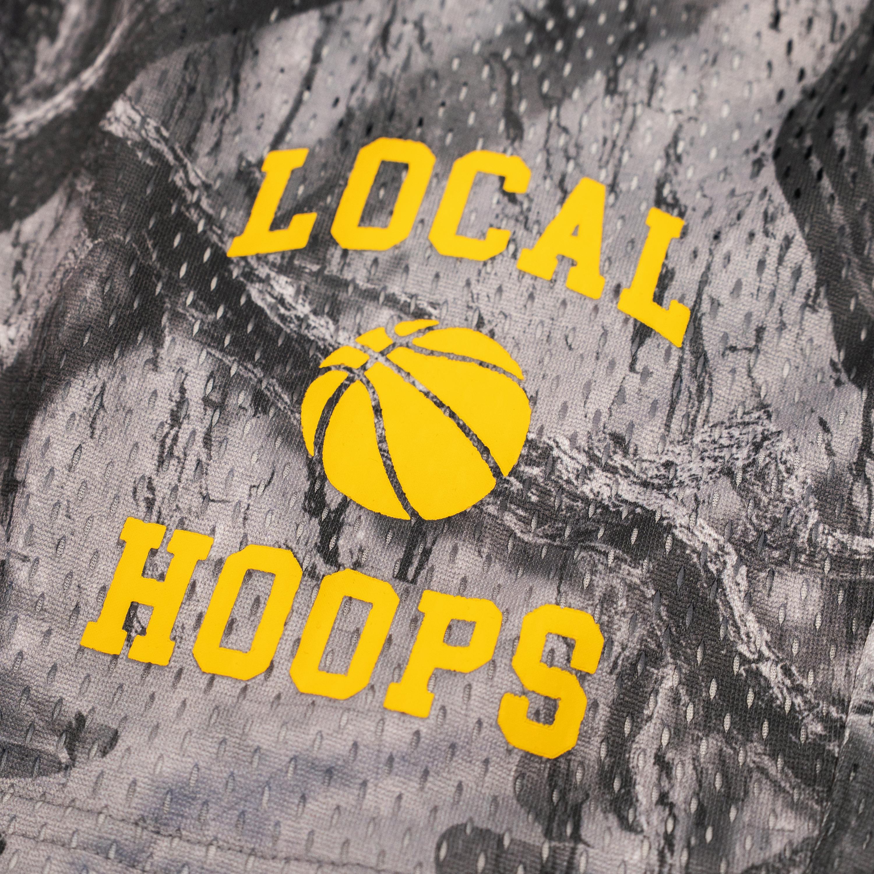 Kids Grey Camo Game Shorts