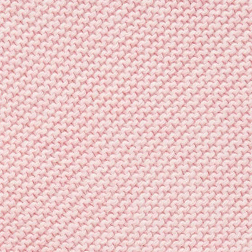 Textured Knit Blanket Pink Melange