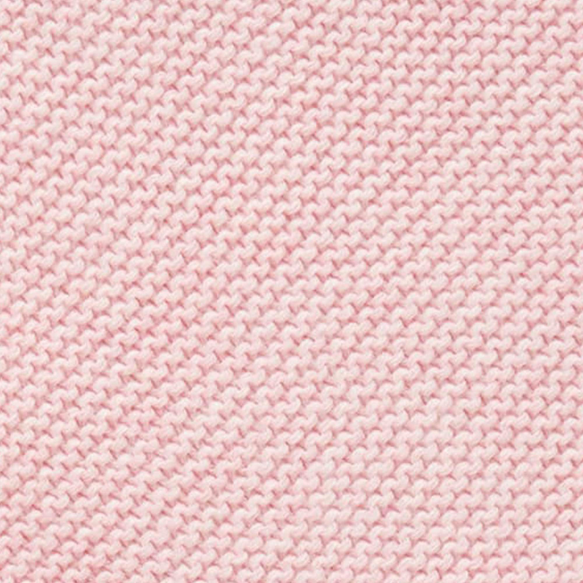 Textured Knit Blanket Pink Melange