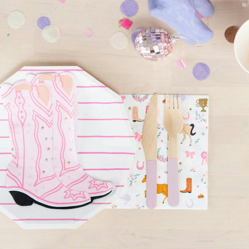 Pink Cowgirl Boots Napkins