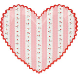 Vintage Rose Heart Plates