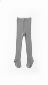 Girls Ribbed Cable Tights