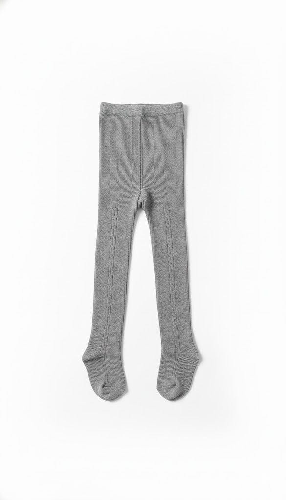 Girls Ribbed Cable Tights