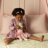 Pink Daisy Jersey Dress