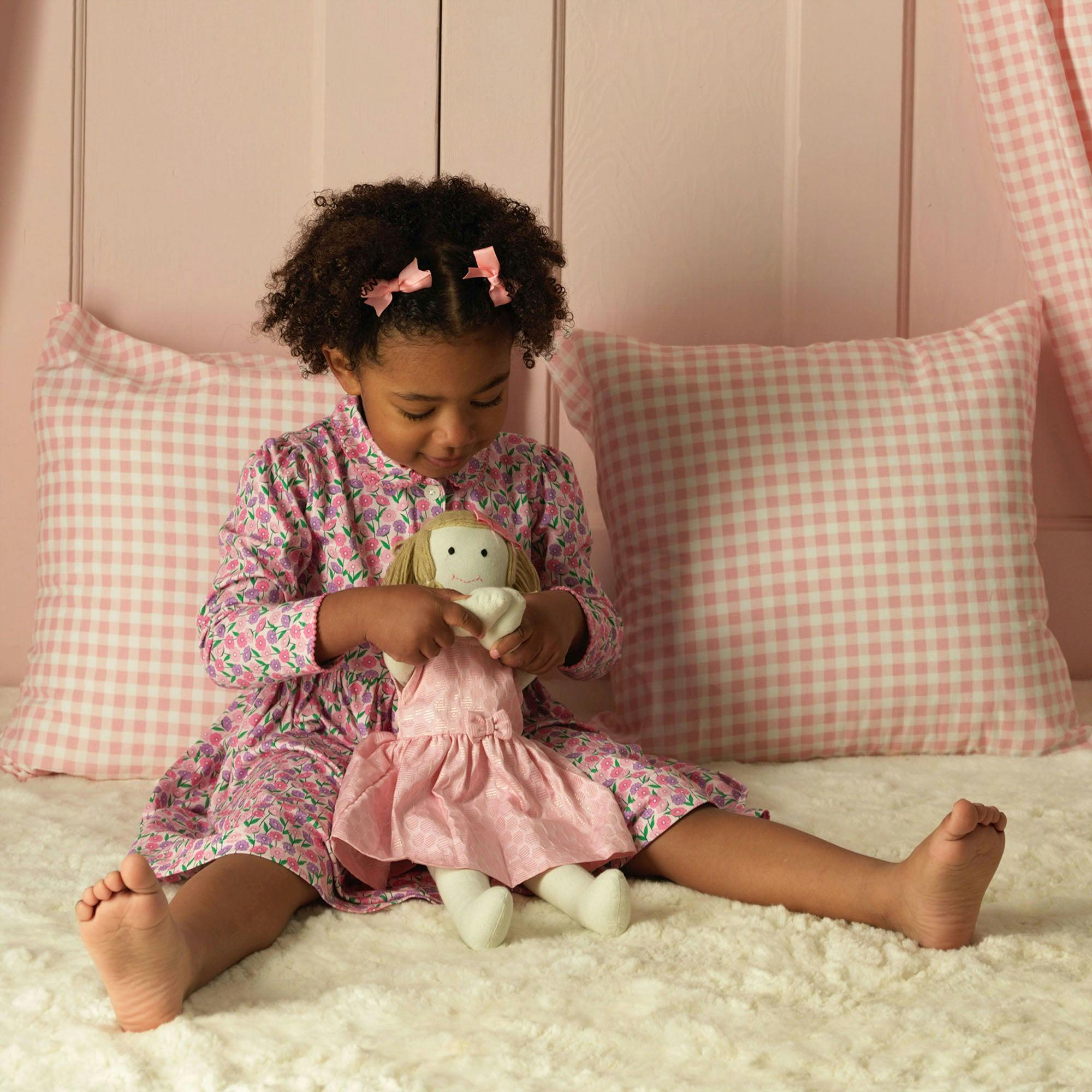 Pink Daisy Jersey Dress