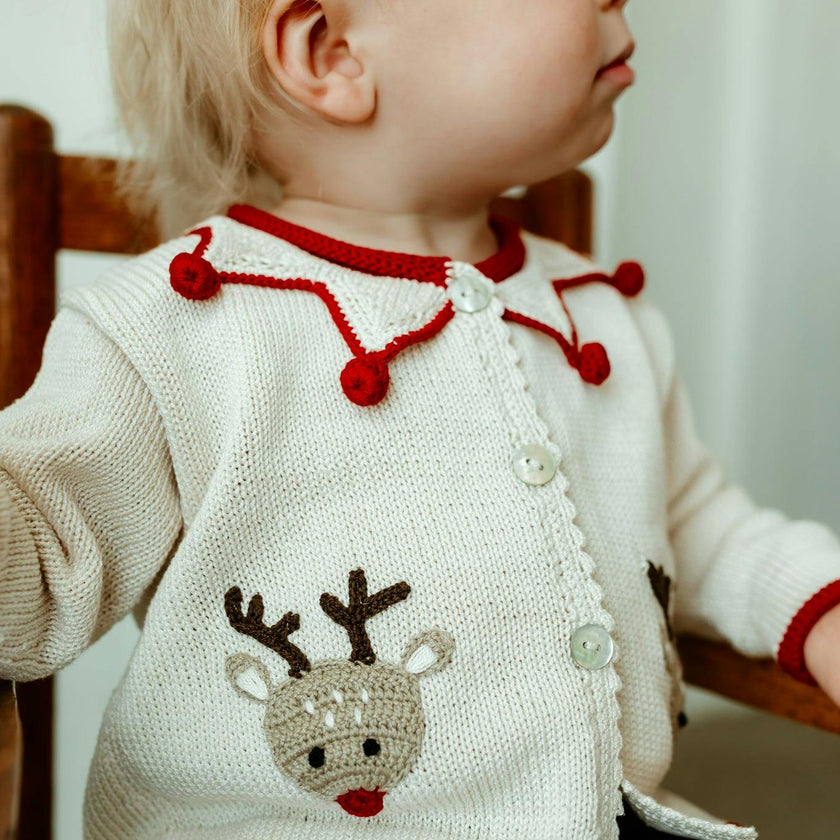 Knit Reindeer Cardigan