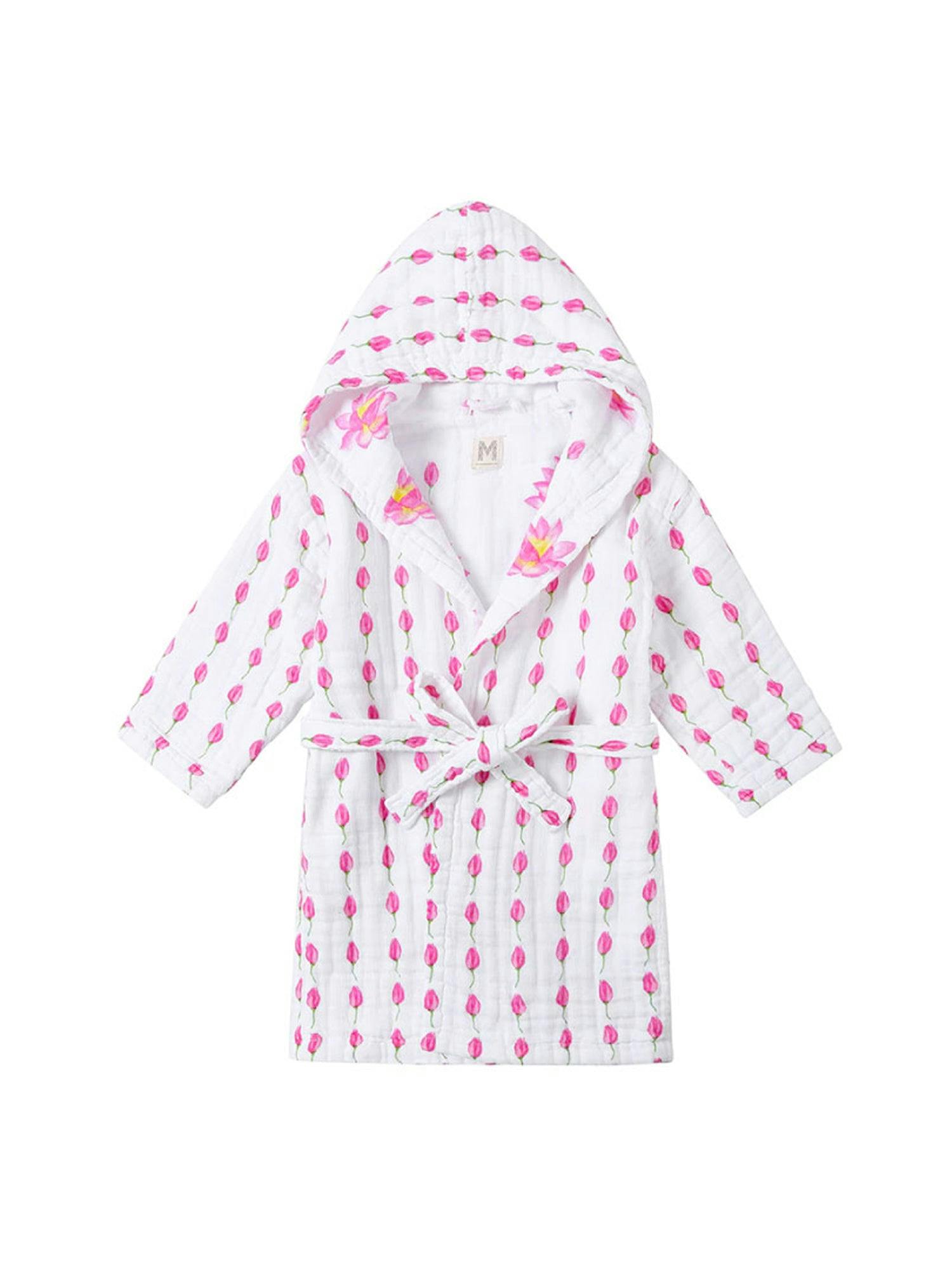 Certified Organic Muslin Reversible Bath Robe