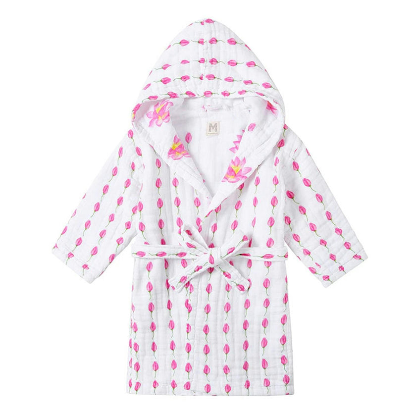 Certified Organic Muslin Reversible Bath Robe