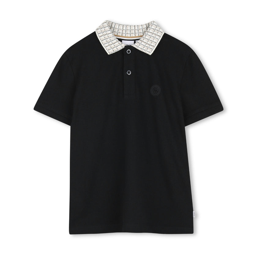 Black Slim-Fit Polo Shirt