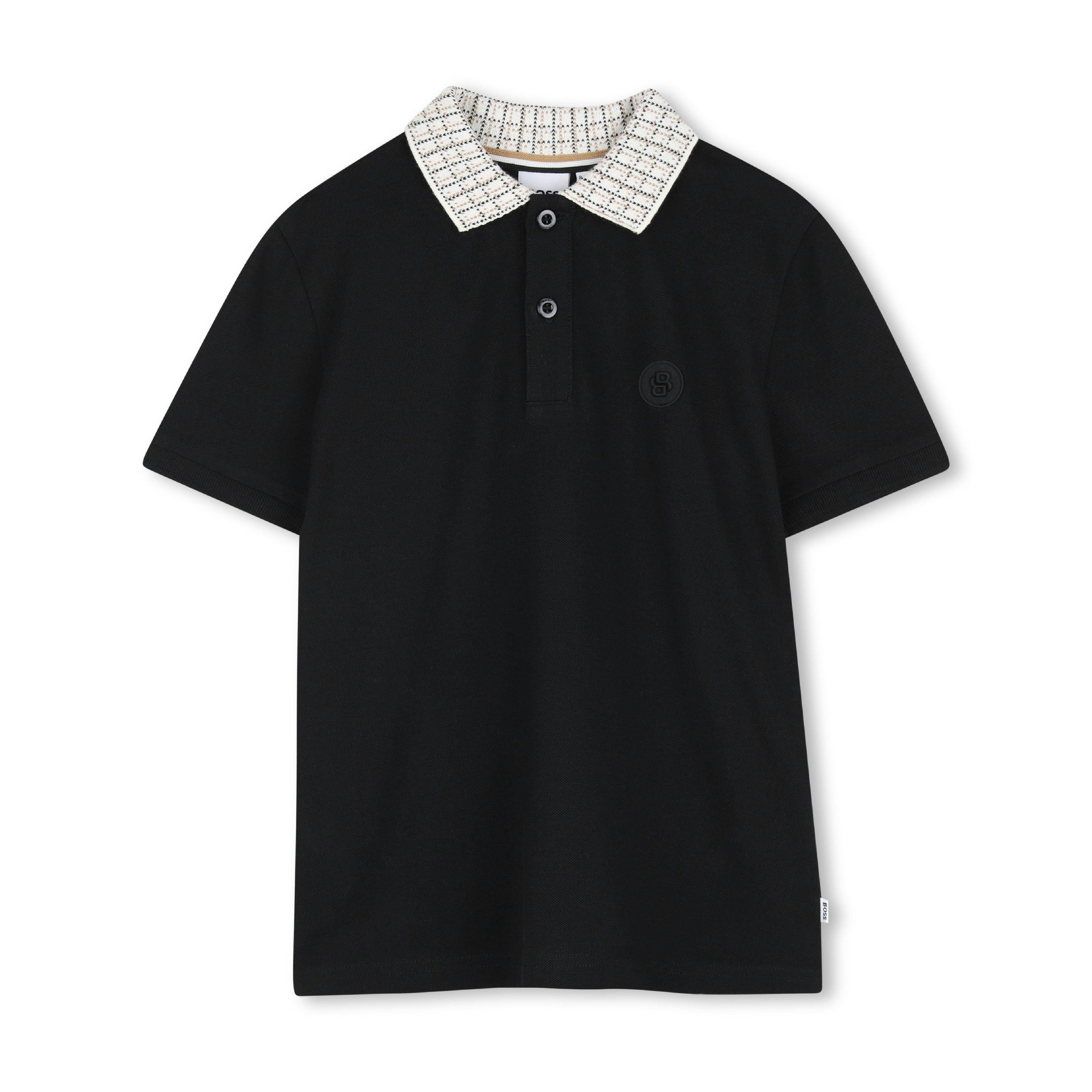 Black Slim-Fit Polo Shirt