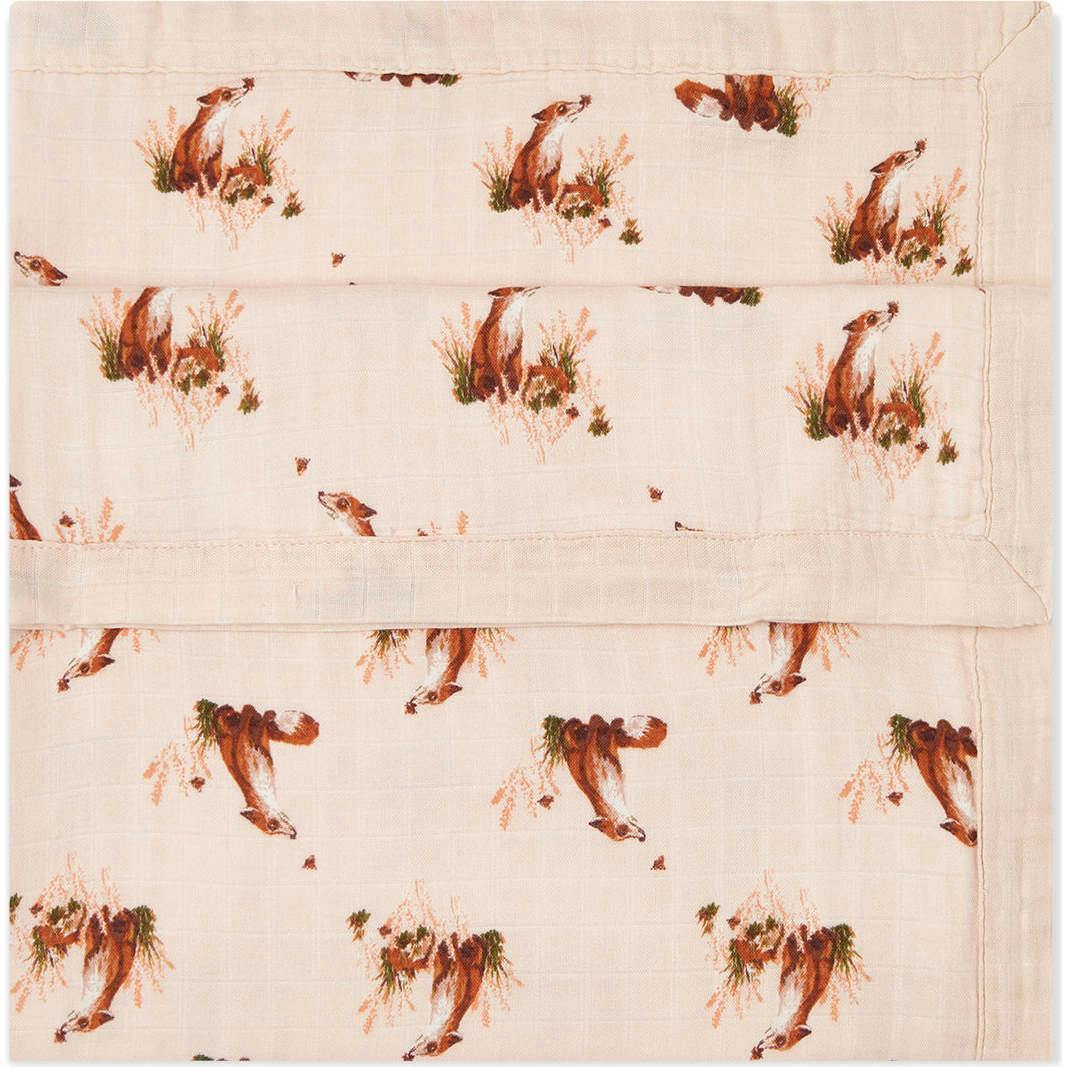 Floral Big Lovey Three-Layer Muslin Blanket