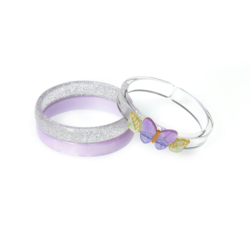 SPR - Butterflies Shimmer Lilac Bangles