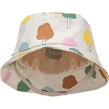 Tree Print Chin Strap Rain Bucket Hat