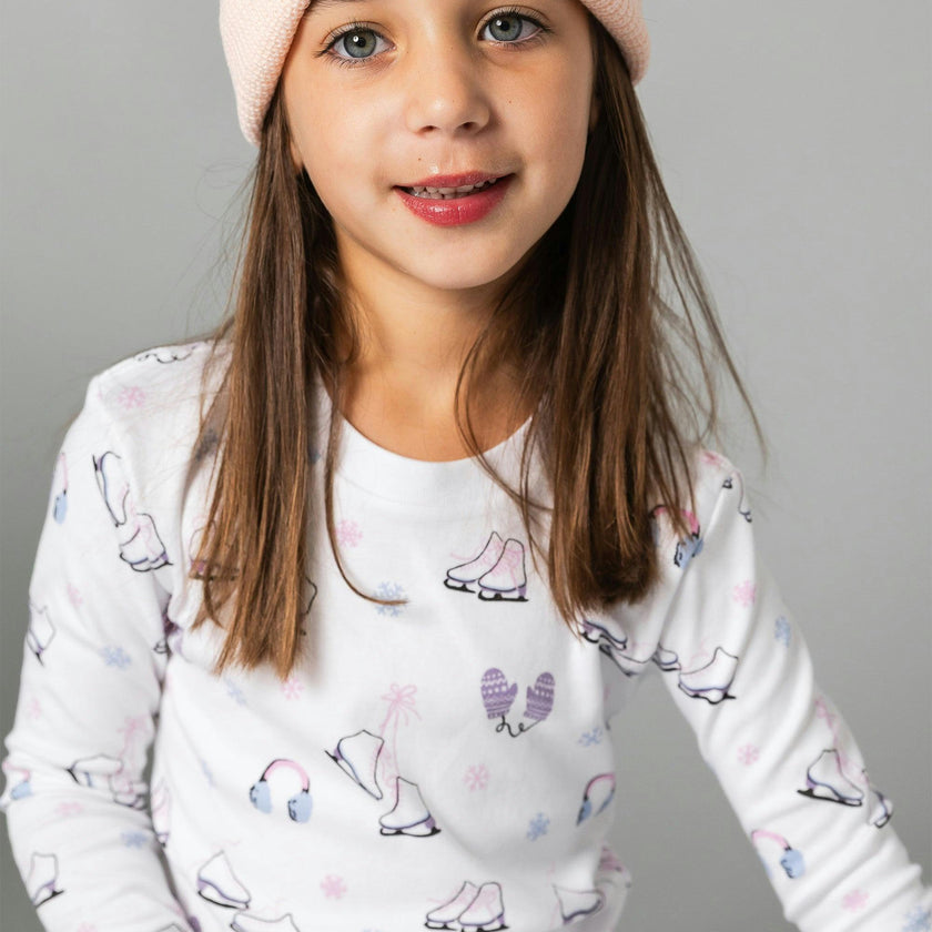 The Organic Long Sleeve Pajama Set [Figure Skating]