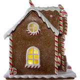 8.46-Inch Battery Operated LED Lighted Gingerbread Lollipop Shop
