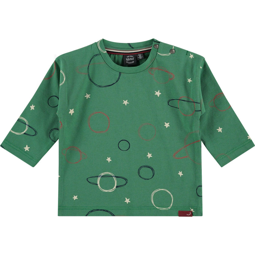Outer Space Print Long Sleeve T-Shirt