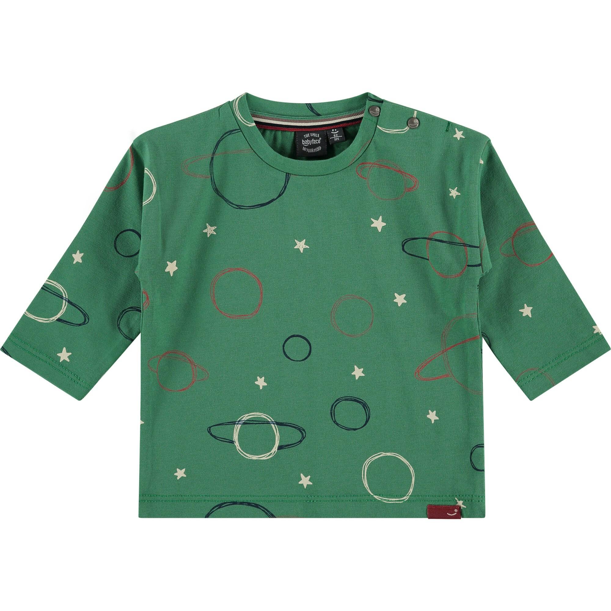 Outer Space Print Long Sleeve T-Shirt