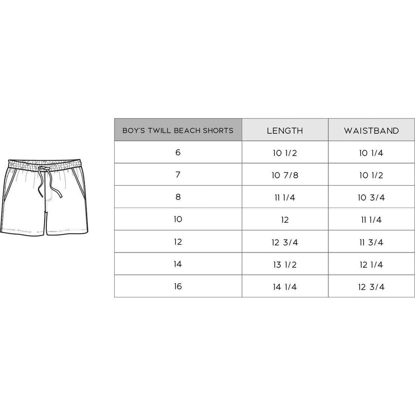 Boy's Twill Beach Shorts