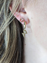 Juju Lightning Bolt Charm Huggie