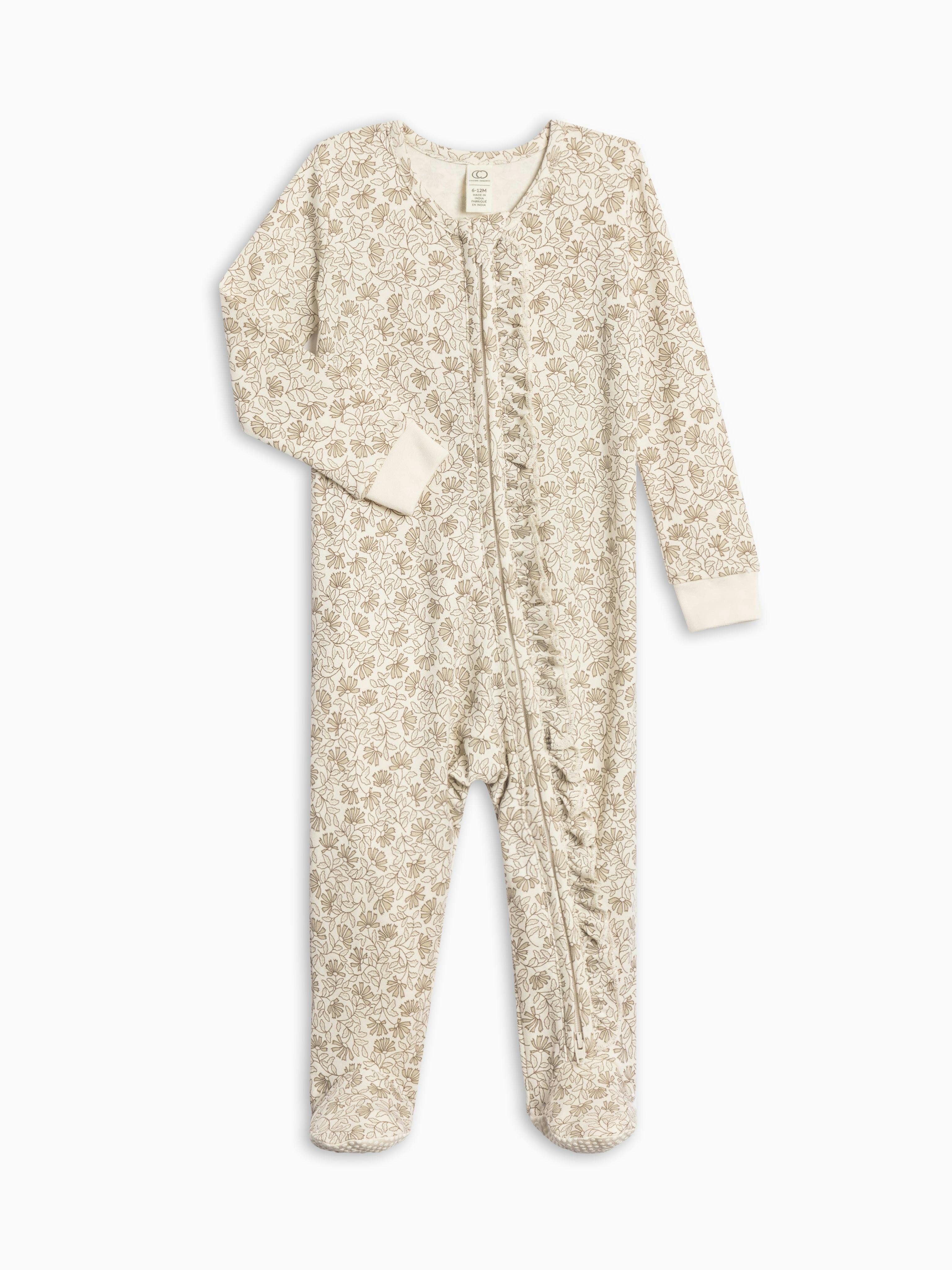 Neve Ruffle Zipper Footie