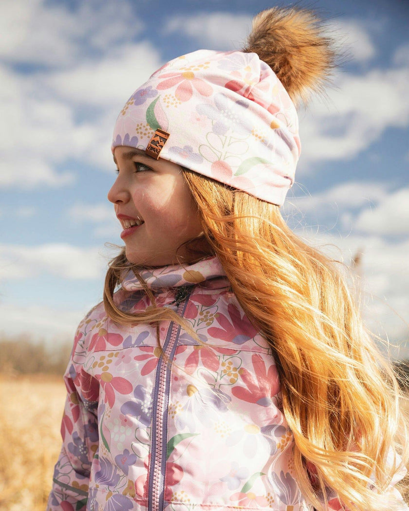 Stretch Jersey Hat With Pompom