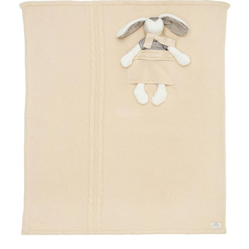 Milo & Lilirose Knitted Baby Blanket Set