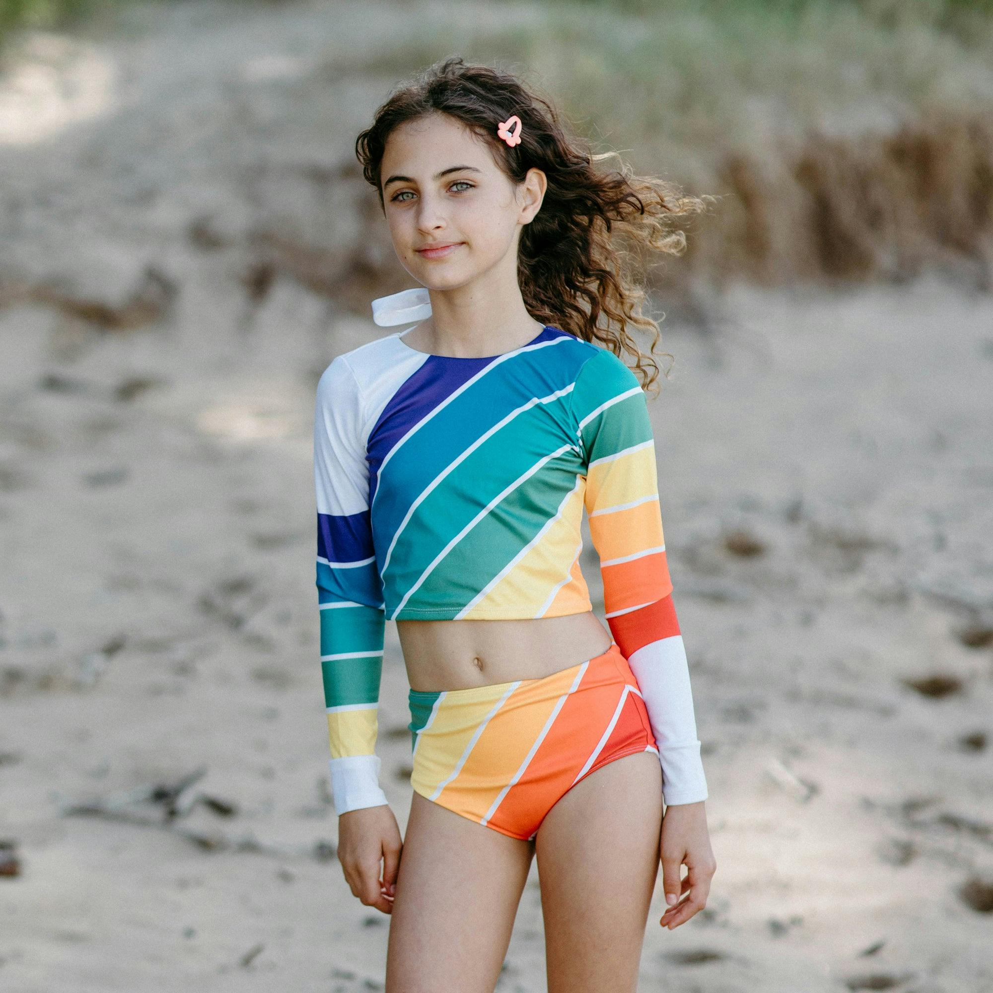 Forever Summer Rainbow Two Piece Long Sleeve