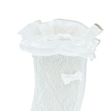 Layered Ruffle Bow Socks