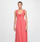 The Rosetta Nap Dress - Coral Voile Broderie